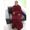 Snuggie plaid - Tæppe med ærmer - 130x180 cm - Bordeaux