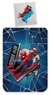Spiderman sengetøj 100x140 cm - Junior sengesæt med Spiderman - Vendbart motiv - 100% bomulds sengelinned