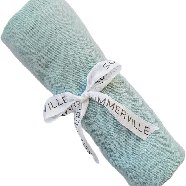 Summerville Tæppe/ Stofble i Musselin, Ice Blue
