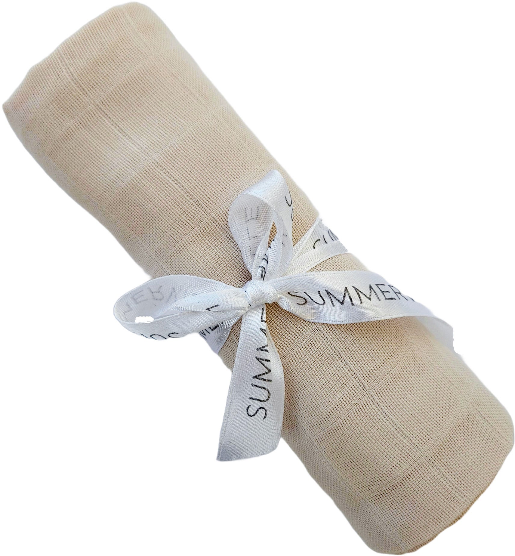 Summerville Tæppe/ Stofble i Musselin, Sandshell