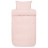 Vævet krepp sengetøj - Lyserødt sengesæt i 100% blød bomuld - Bæk og bølge sengelinned - Sanna - Høie Of Scandinavia