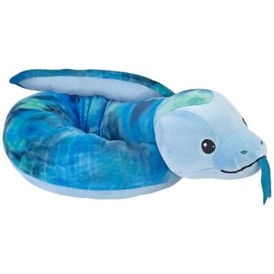 Wild Republic Bamse - Squishy Slange - 132 cm - Blå