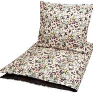 Baby sengetøj 70x100 cm - Winter flower - 100% økologisk bomulds sengetøj - Müsli