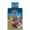 Junior sengetøj 100x140 cm - Vendbart sengesæt med Paw Patrol - One Team - 100% bomulds sengelinned