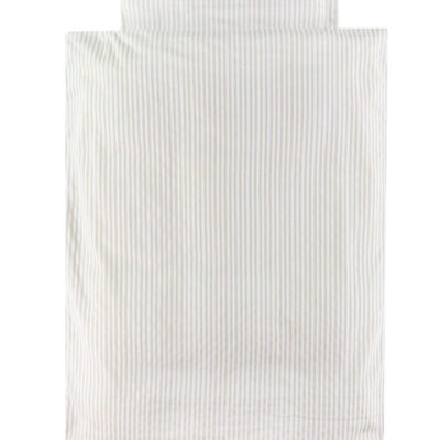 Müsli Sengetøj - Baby - Stripe bed linen baby - Balsam cream/ Ca