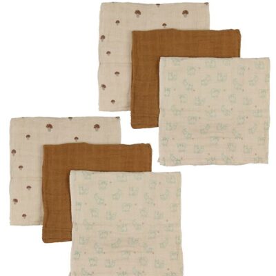 Pippi Stofbleer - 6-Pak - 65x65 cm - Almond