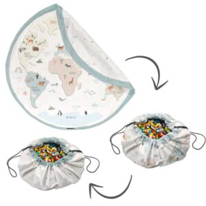 Play & Go Opbevaringstæppe - Worldmap Color