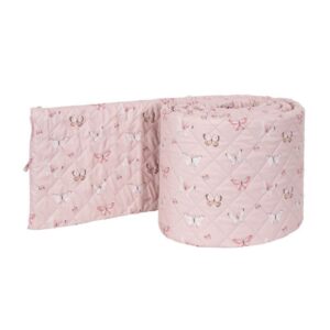 Sengerand - Lyserød - Sommerfugle - Perfekt til babysengen - Nordstrand Home