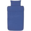 Sengetøj 140x200 cm - Ensfarvet marine sengesæt - Høie sengesæt i 100% stenvasket bomuld