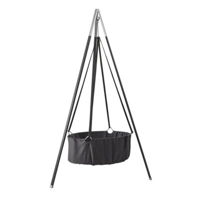 Leander Classic Vugge m Madras og Stativ - Gråt