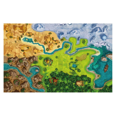 Legetæppe med klima motiv - 100x150 cm.