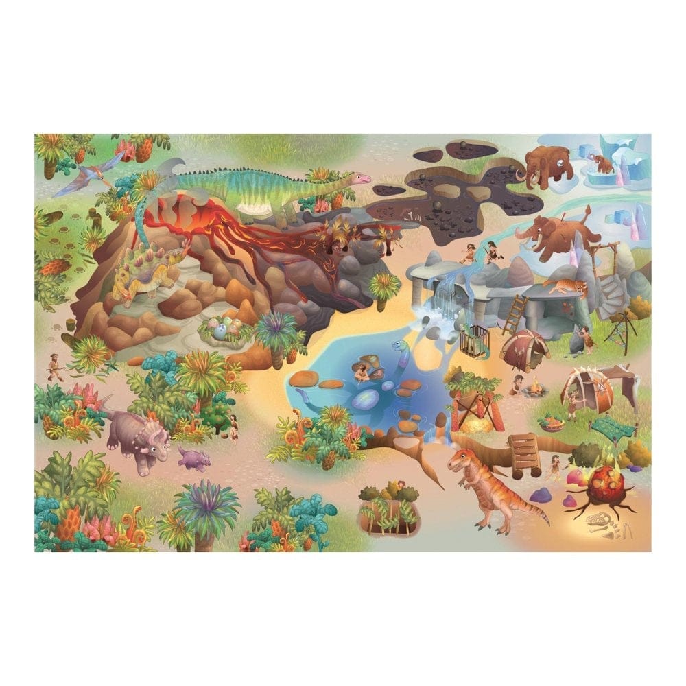 Legetæppe med Dinosaur motiv - 100x150 cm.