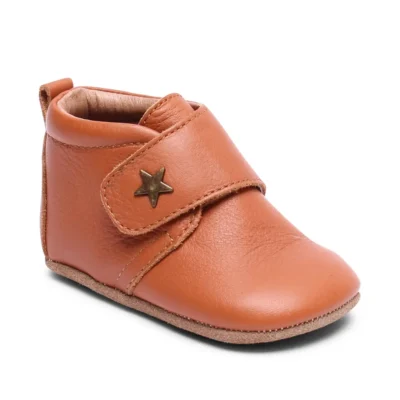 Hjemmesko, Velcro Star - 66 Cognac - 27