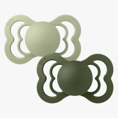 BIBS Supreme Sut 2-pak Latex Str. 1, Sage/Hunter Green