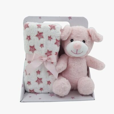 CarloBaby Tæppe Hund, Pink