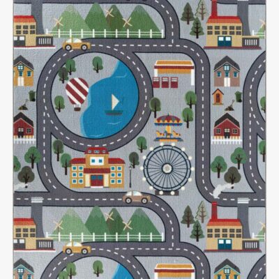 KMCarpets Vejtæppe 120x160 cm, Grå