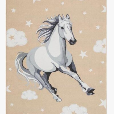 KMCarpets Gulvtæppe Play Hest Hørren 120x160