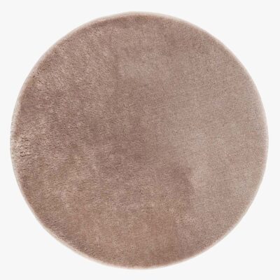 KM Carpets Cozy Rundt Gulvtæppe 160, Linen
