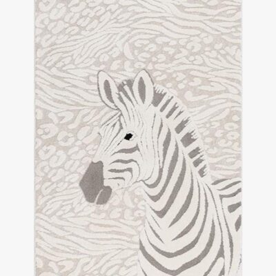 KMCarpets Gulvtæppe Zebra 80x150, Creme