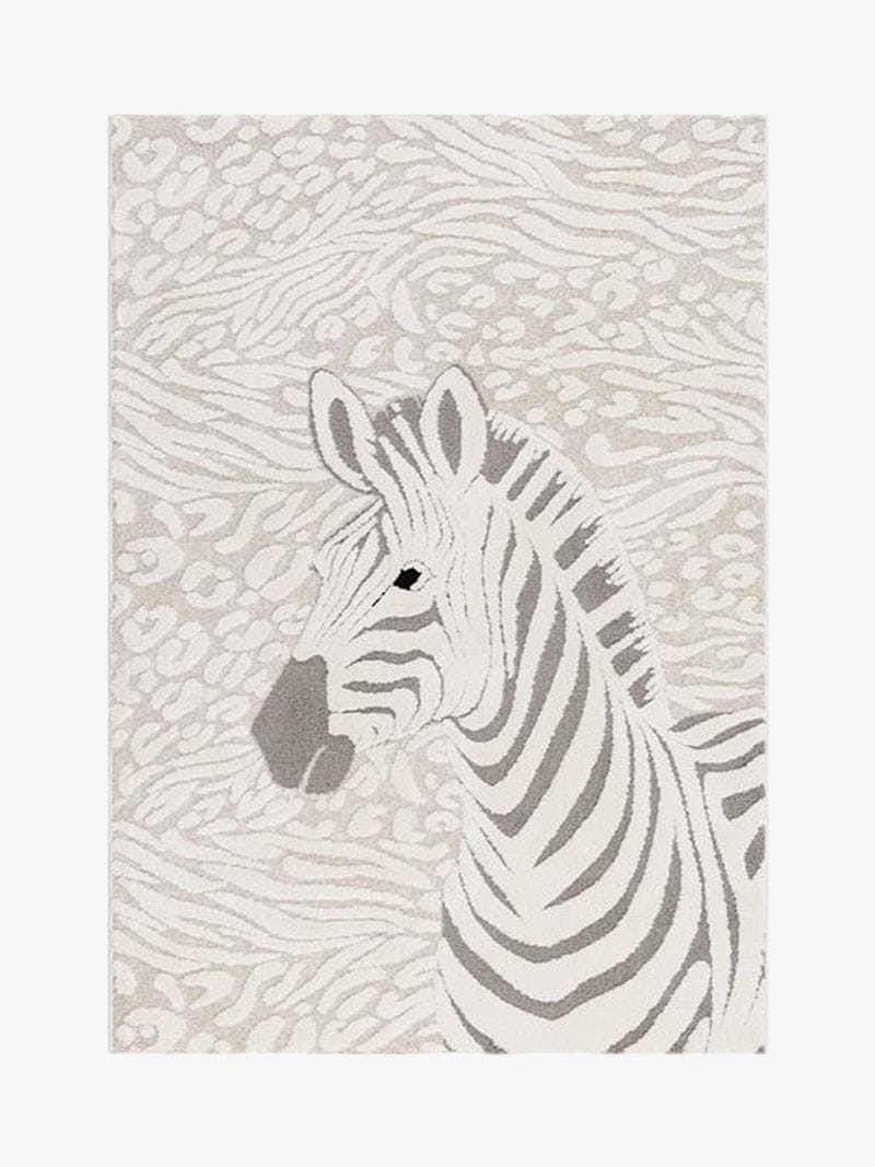 KMCarpets Gulvtæppe Zebra 80x150, Creme