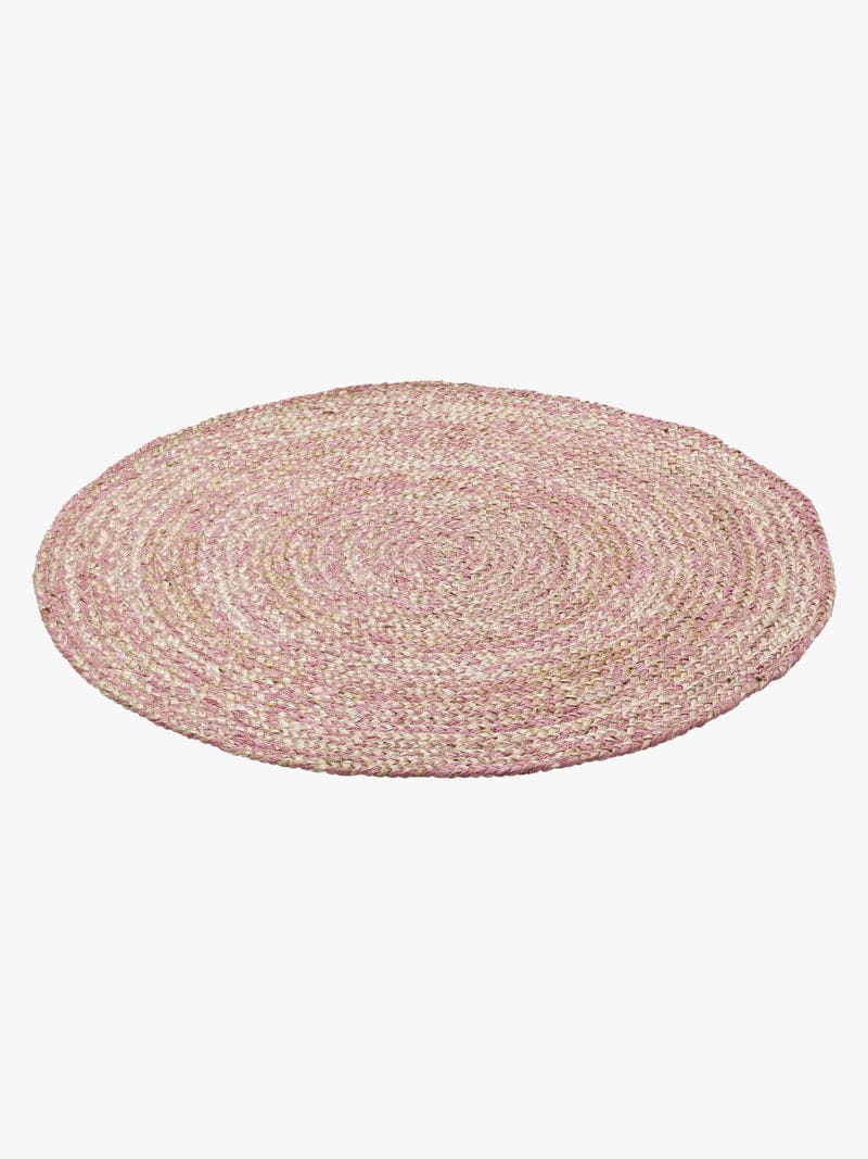 KidsDepot Jute Gulvtæppe 110, Pink