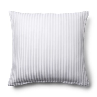 Pudebetræk 60x63 cm - 100% bomuldssatin - Klassisk hvide striber