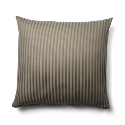 Pudebetræk 50x150 cm - 100% bomuldssatin - Multipude - Klassisk olivenfarvet striber