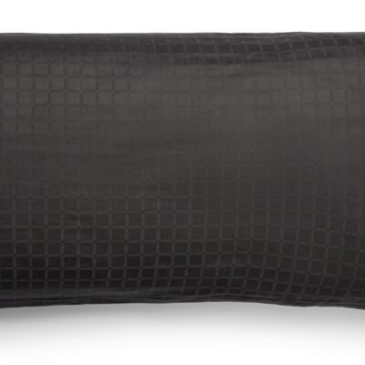 Pudebetræk 50x150 cm - 100% Bomuldssatin - Multipude - Mørkegråt jacquardvævet