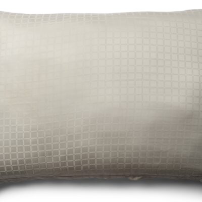 Pudebetræk 70x100 cm - 100% bomuldssatin - Gavlpude - Sandfarvet jacquardvævet