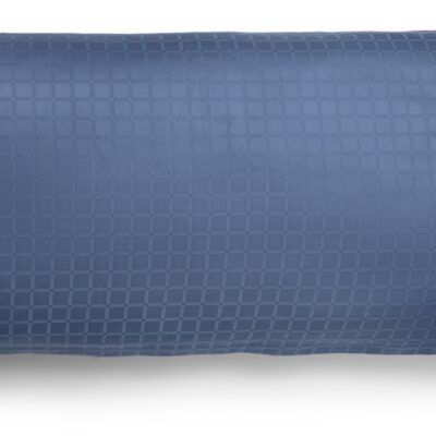 Pudebetræk 50x150 cm - 100% Bomuldssatin - Multipude - Blåt jacquardvævet