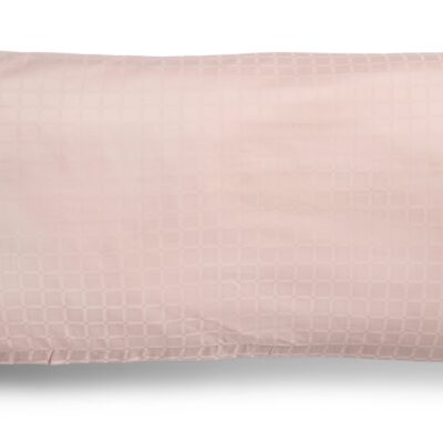 Pudebetræk 50x150 cm - 100% Bomuldssatin - Multipude - Rosa jacquardvævet