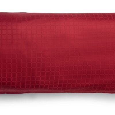 Pudebetræk 50x150 cm - 100% Bomuldssatin - Multipude - Rødt jacquardvævet