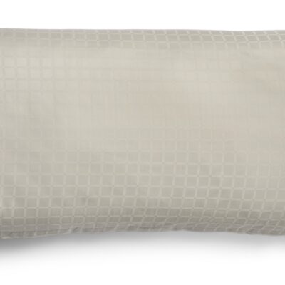 Pudebetræk 50x150 cm - 100% Bomuldssatin - Multipude - Sandfarvet jacquardvævet