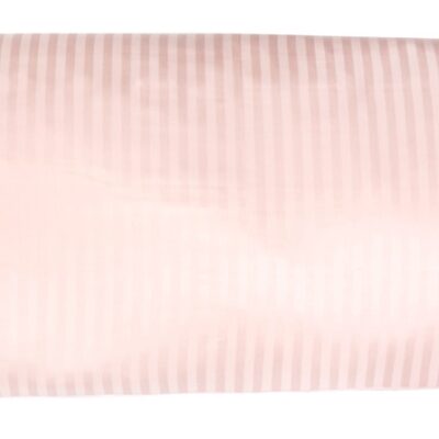 Pudebetræk 50x150 cm - 100% bomuldssatin - Multipude - Klassisk lyserøde striber