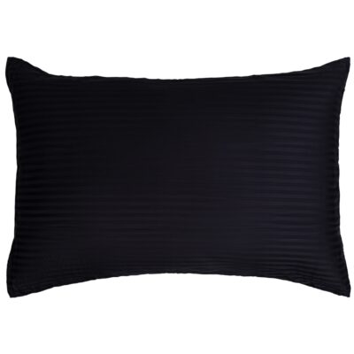 Pudebetræk 70x100 cm - 100% bomuldssatin - Gavlpude - Klassisk mørkeblå striber