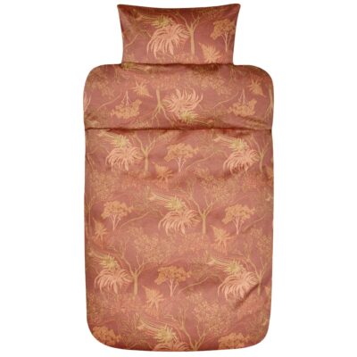 Sengetøj 140x220 cm - 100% bomuldssatin - Høie Of Scandinavia - Margrethe Terracotta