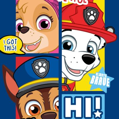 Børnetæppe - Paw Patrol og hans hvalpevenner - 100x140 cm - Blødt fleece tæppe - Borg Living