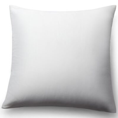 Bambus pudebetræk 60x63 cm - 100% bambus - Hvidt satinvævet