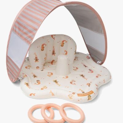 Swim Essentials - Baby plaskestol med skygge - Mermaid Bubbles