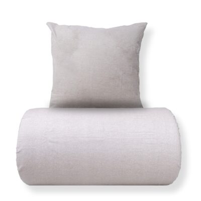 Dobbelt sengetøj 240x220 cm - Bomulds flonel - Grey Melange