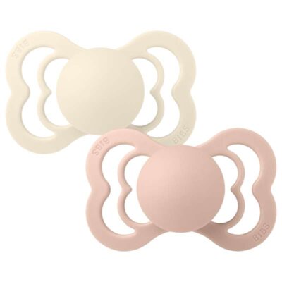 BIBS Supreme Sut 2-pak Latex Str. 2, Ivory/Blush