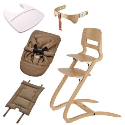 Leander Louieâ„¢ Højstol - Eg/Natur - Bundle 1