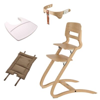 Leander Louieâ„¢ Højstol - Eg/Natur - Bundle 2