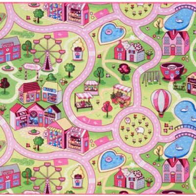 Legetæppe - Pink tivoli - 140 x 200 cm