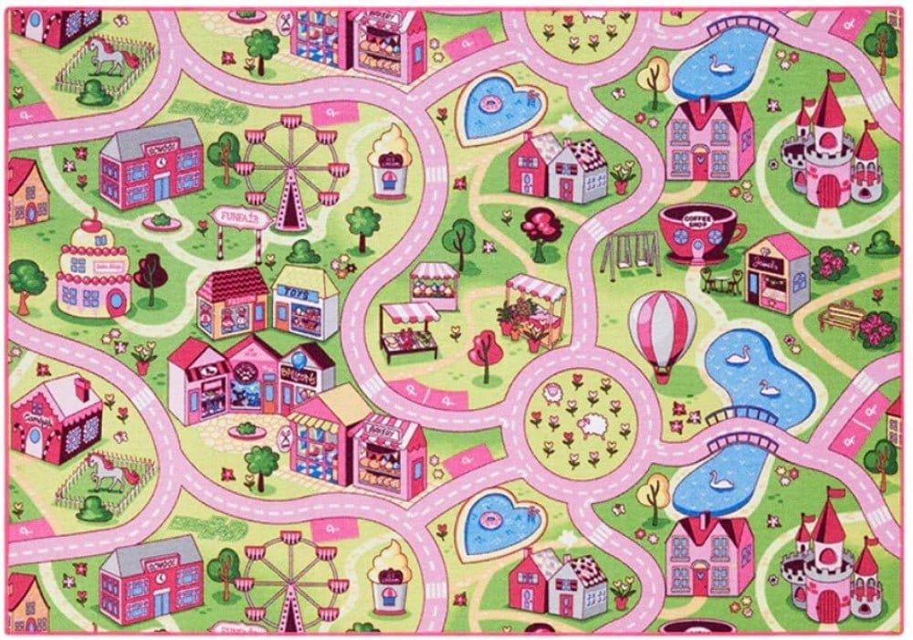 Legetæppe - Pink tivoli - 140 x 200 cm
