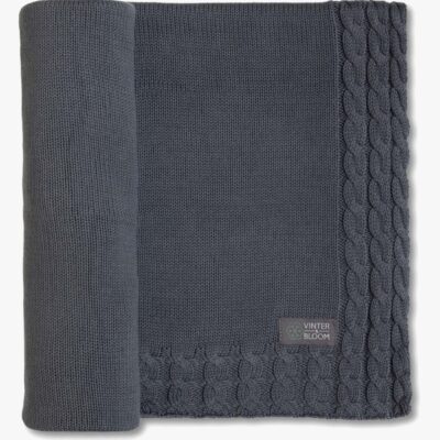 Vinter & Bloom Joy EKO Tæppe, Steel Grey