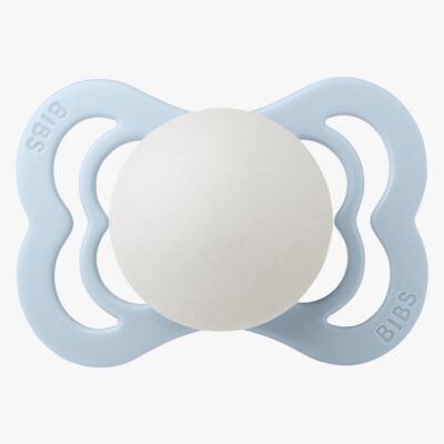 BIBS Supreme Sut Silikone Str. 1, Baby Blue Glow