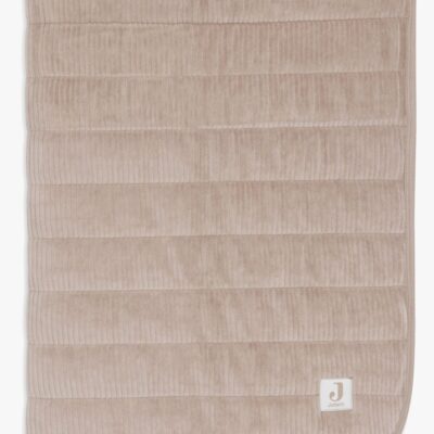 Jollein Tæppe 75x100 cm Velvet Rib, Milky Coffee