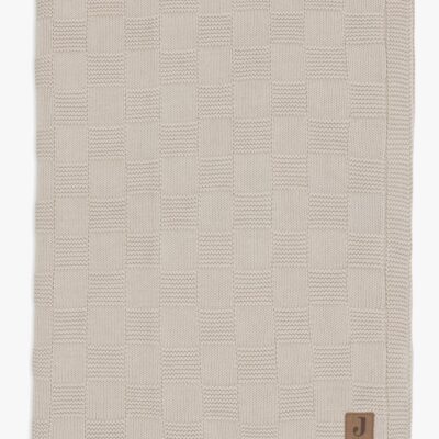 Jollein Tæppe 75x100 cm Box Knit, Warm Sand