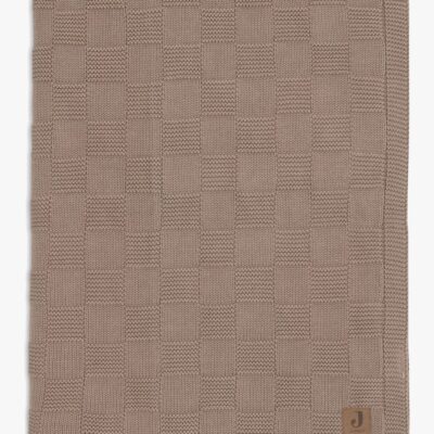 Jollein Tæppe 75x100 cm Box Knit, Milky Coffee